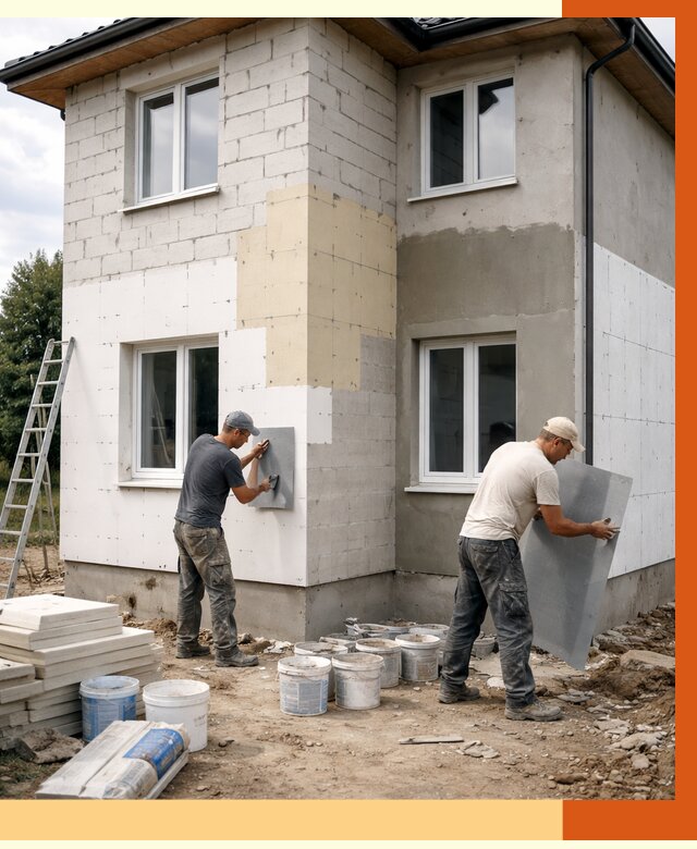 Утепление дома из газобетона в Снежинске от 4365 руб./м² — заказать у ТепломастерСнж